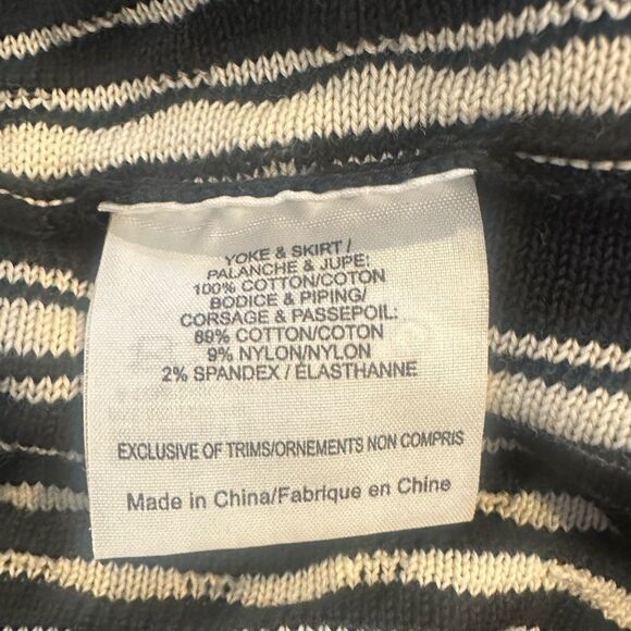 Tory Burch 'Monique' Black & White Cotton Sweater Dress Size XS - Picture 7 of 8